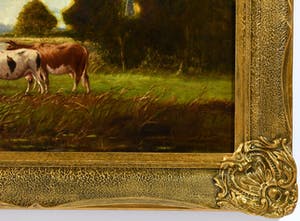 Adriaan Marinus Geijp - (1855-1926) - "Koeien in Hollands Polderlandschap" kopen? Bied vanaf 400!