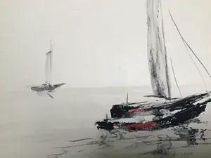 Niet of onleesbaar gesigneerd - Zeilboot. kopen? Bied vanaf 1!