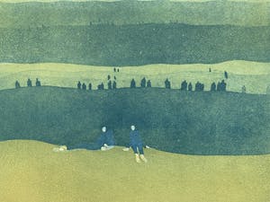 Koosje Wagenaar - kleurenets | 'Another sunday' | 1972 kopen? Bied vanaf 50!