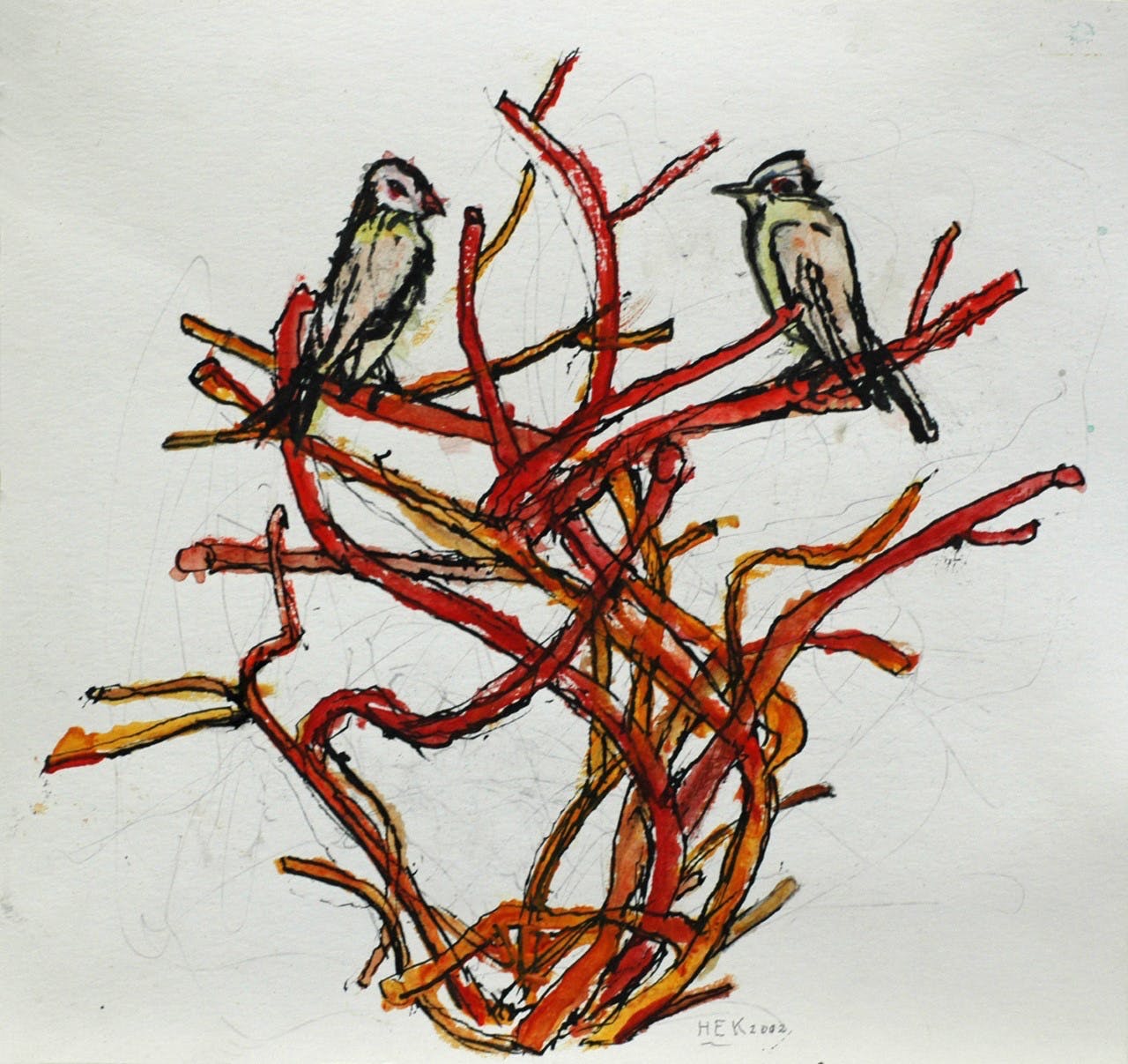 Hans Ebeling Koning - ingekleurde tekening verkocht voor € 50!