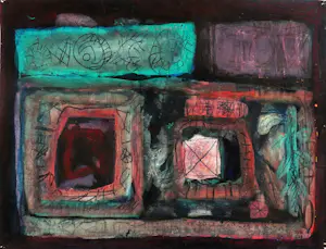 Ernst Vijlbrief - Abstracte compositie 1960 kopen? Bied vanaf 165!