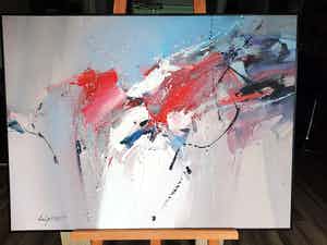 Wilfred Lang - Abstract verkocht voor € 200!