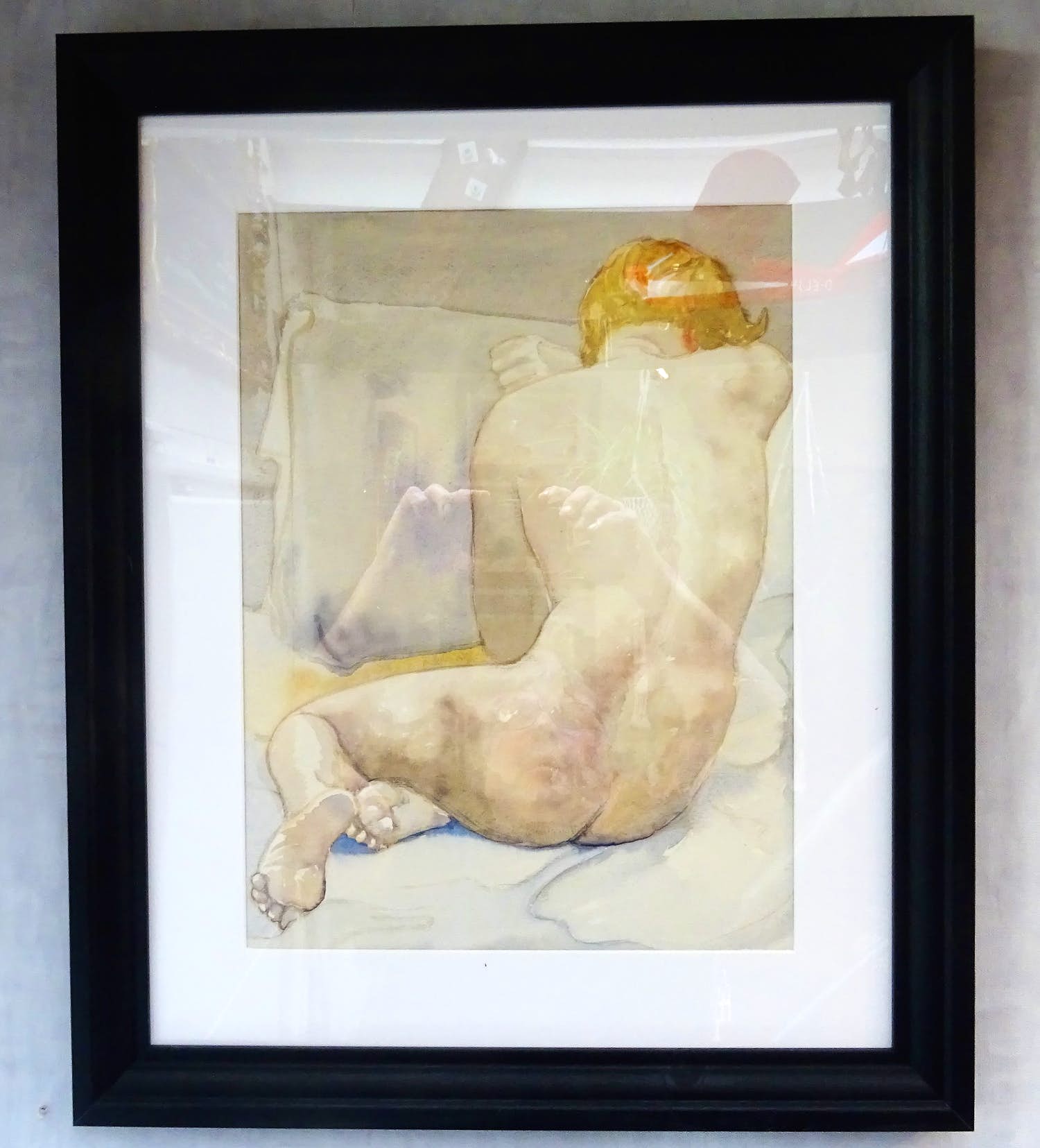 Gerard Bergman - half zittend naakt verkocht voor € 50!