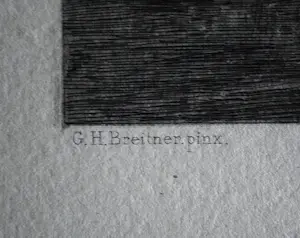 George Hendrik Breitner - Monumentaal boek & ets 'Plein bij avond' kopen? Bied vanaf 50!