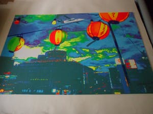 Henk van der Vet - Kleurenzeefdruk - Fokker Friendship in China kopen? Bied vanaf 30!