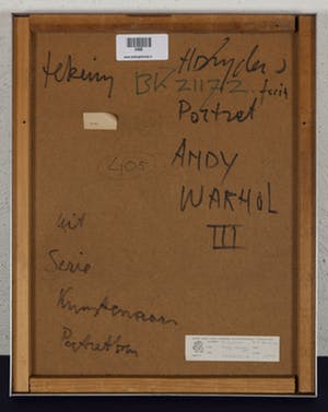 Ad Snijders - Andy Warhol III - 1976 - verf en zeefdruk op papier - BKR Eindhoven kopen? Bied vanaf 20!