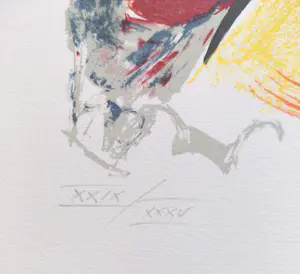 Egill Jacobsen - Vliegerhoofd, litho (groot) kopen? Bied vanaf 325!