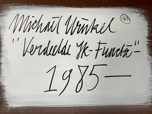 Michael Winkel - acrylverf op paneel - 'Verdeelde ik-functie' - 1985 kopen? Bied vanaf 1!