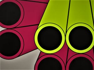 Rob Schotman - Collectie Amsterdams Grafisch Atelier - gesigneerde Pop-Art Litho "Pipes" kopen? Bied vanaf 10!