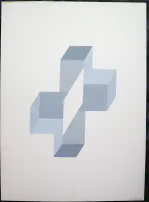 Kees Roovers - Geometrische compositie verkocht voor € 50!