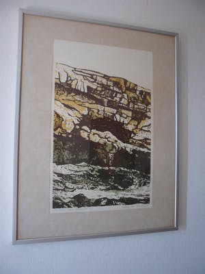 Antony van Lieshout - Litho. titel, "Baranco del Muscarat". kopen? Bied vanaf 30!