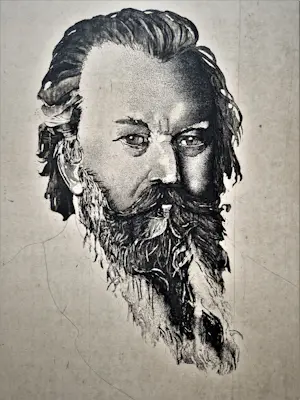 Jan Prins - Realistische - kleine oplage (8) - Ets "johannes Brahms" gesigneerd kopen? Bied vanaf 1!