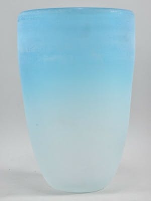 Cenedese - Grote Scavo vaas van glas -Murano - Handgegraveerd - hoogte 31 cm kopen? Bied vanaf 365!