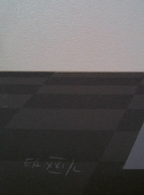 Andres Segovia - Geometrisch abstracte ruimte, litho (groot) kopen? Bied vanaf 75!