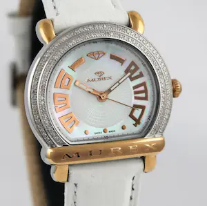 Exclusief Zwitsers Murex Quartz horloge met 122 diamanten 0,69 karaat kopen? Bied vanaf 1!