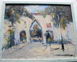 Jan Kelderman - Spanje - olieverf verkocht voor € 60!