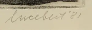 Lucebert - Paradise (1981) – Gesigneerde ets – 20/30 – Ingelijst kopen? Bied vanaf 300!