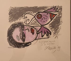 Corneille - La Negresse - gesigneerd - ingelijst - 200 ex. kopen? Bied vanaf 1!