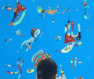Gerard Boersma - Sky Blue (zelfportret met Kadinsky) kopen? Bied vanaf 1!