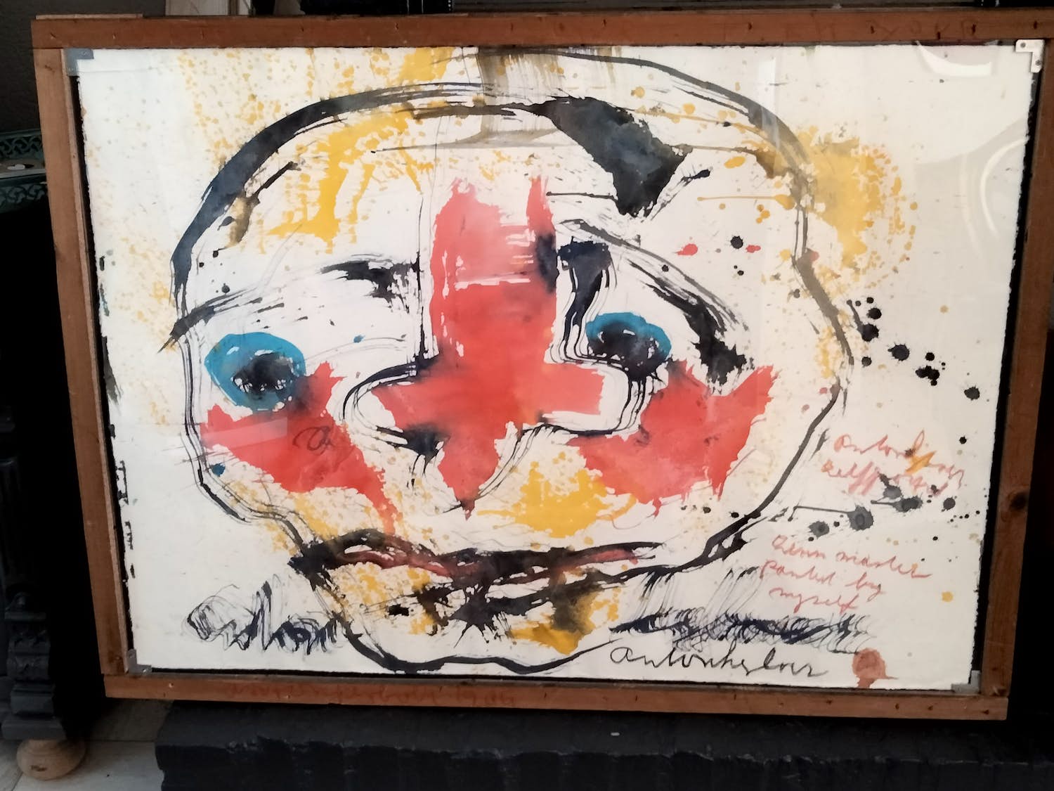 Anton Heyboer - Zelfportret (unica) verkocht voor € 325!