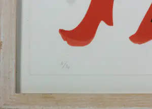 Yke Schotten - Zeefdruk op papier, Boots - Ingelijst kopen? Bied vanaf 50!