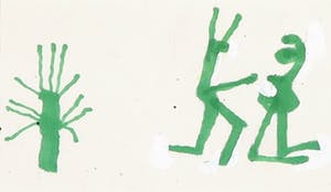 Jan Roede - Tekening, Zonder titel (met certificaat van echtheid!) kopen? Bied vanaf 50!