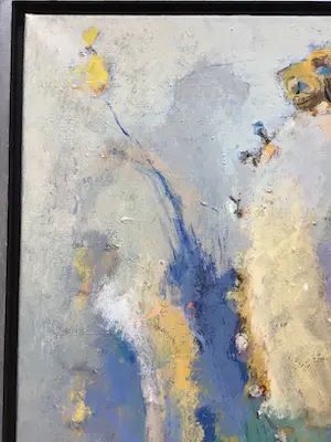 Ans Bakker - van der Pluijm - Groot Schilderij gemengde techniek, zonder titel, gesigneerd en ingelijst kopen? Bied vanaf 350!