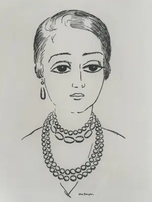 Kees van Dongen - ELEGANTE AUX CHARBONNIERS 1930 - ZINCOGRAFIE kopen? Bied vanaf 225!