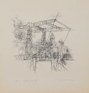Reinhold W. Timm - e.a: zes handgesigneerde zeefdrukken/etsen: Gebouwen, o.a. Amsterdam kopen? Bied vanaf 29!