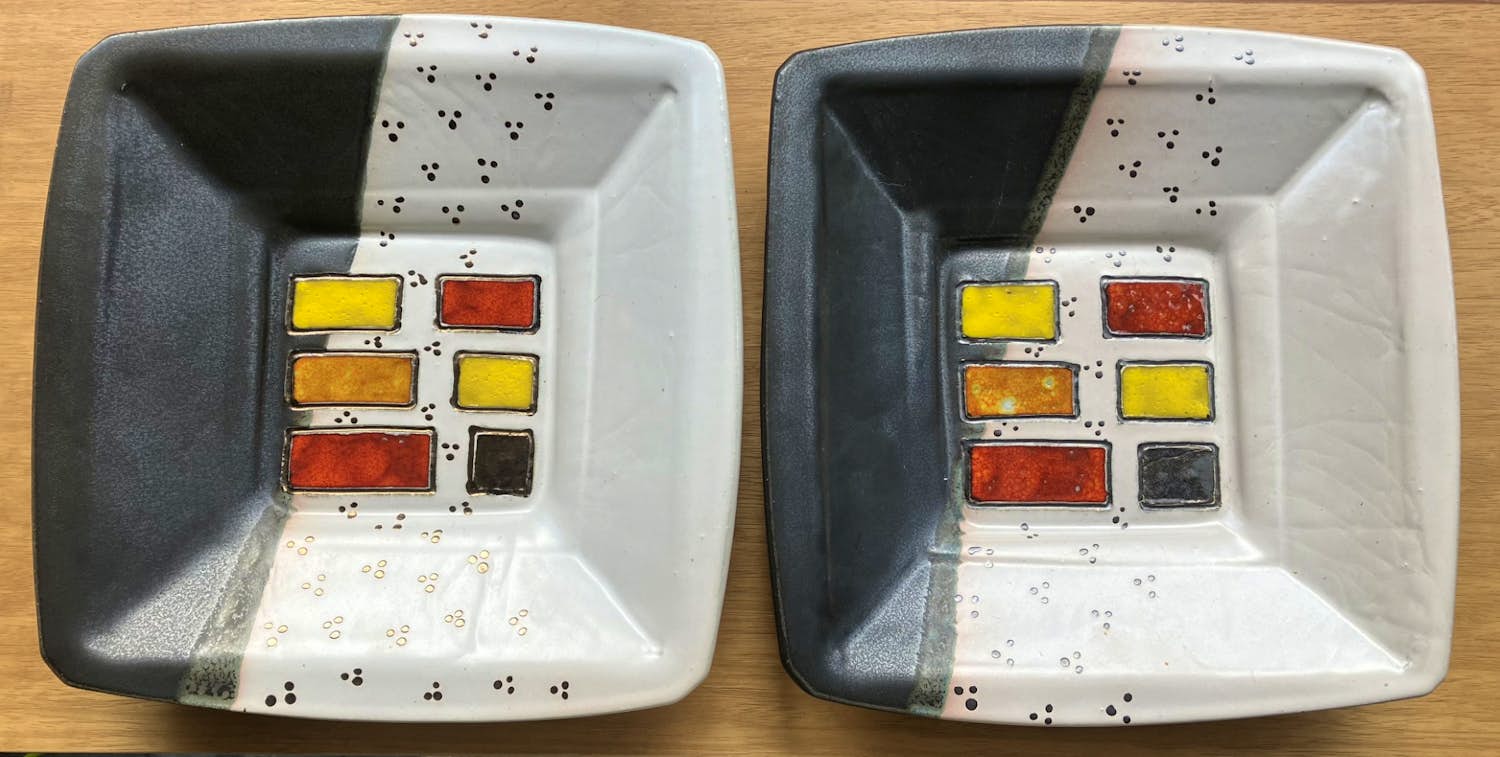 Ed Meissenberg - Twee keramische schotels van Ed Meissenberg - handgemaakt & uniek design kaufen? Bieten Sie von 75!