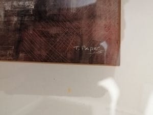 Ton Pape - Abstract Werk - Originele Gouache in Originele Lijst kopen? Bied vanaf 1!