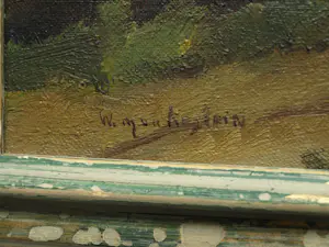 Aris Knikker - Ingelijst , Olieverf op doek , Boerderij – Gesigneerd - Lijst, 46 x 56 cm. kopen? Bied vanaf 1!