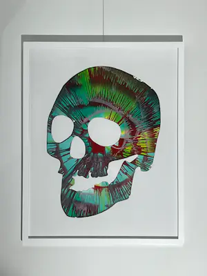 Damien Hirst - Skull Spin Painting - UNIEK - 2009 kopen? Bied vanaf 1995!