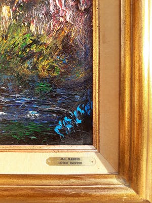 Jan Makkes - Landschap, olieverf op doek (mooi ingelijst) kopen? Bied vanaf 300!
