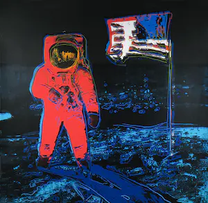 Andy Warhol - Moonwalk uit de serie TV - Ingelijst (Zeer groot) kopen? Bied vanaf 1!