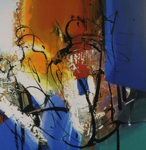 Peter Meijer - Zeefdruk op hout in lijst kopen? Bied vanaf 60!