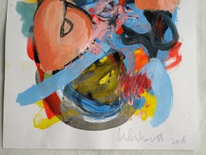 Peter Klashorst - Acrylverf op papier – Abstract 14 - 2016 kopen? Bied vanaf 35!