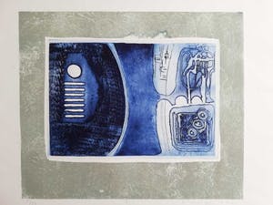 Jan Montyn - ABSTRACTIE / KLEURETS / 50x65cm / SIG / 1970 kopen? Bied vanaf 75!