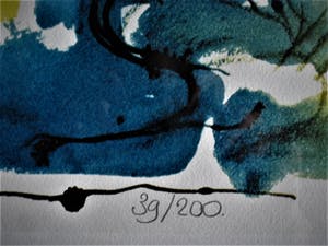 Nic Jonk - GROTE gesigneerde Litho "het Paar" - Fraai ingelijst kopen? Bied vanaf 30!