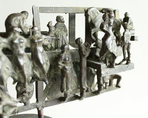 Eric Claus - Bronzen zigeuner beeld op marmeren sokkel, jaar onbekend kopen? Bied vanaf 1250!