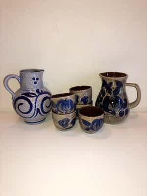 Scheurich Keramik - Prachtige kannen en mokken, vintage, W-Germany verkocht voor € 1!