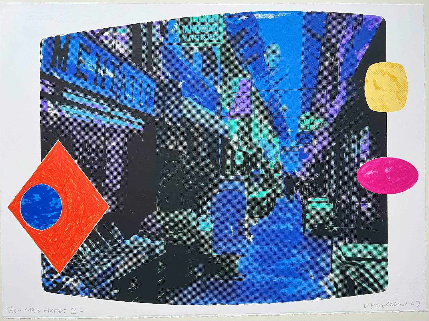 Jelis van Dolderen - handgesigneerde zeefdruk | 'Paris-Partout V' | 2002 kopen? Bied vanaf 1!