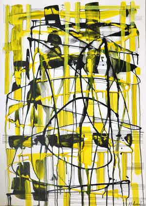 Natia Antadze - "Komposition Verbindung " verkocht voor € 110!