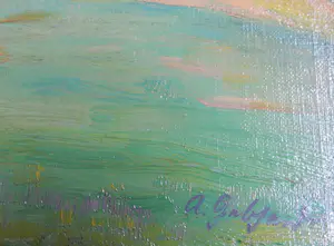 Adolf Gebhard - Wiesenpfad bei Schleiden, Ölgemälde signiert kopen? Bied vanaf 270!