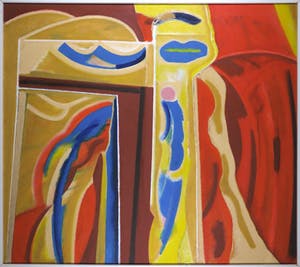 Han Sterk - Olieverf op paneel, Z.T. Abstracte compositie - Ingelijst (Zeer groot) kopen? Bied vanaf 1!