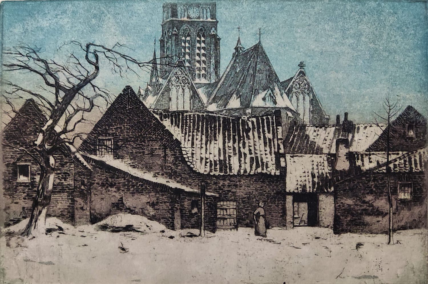 Eugene Lucker - Kerk van Echt verkocht voor € 50!