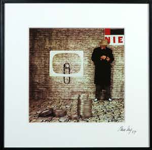 Paul Huf - Kleurenfoto, Reclame voor Philips Televisietoestel - Ingelijst verkocht voor € 100!