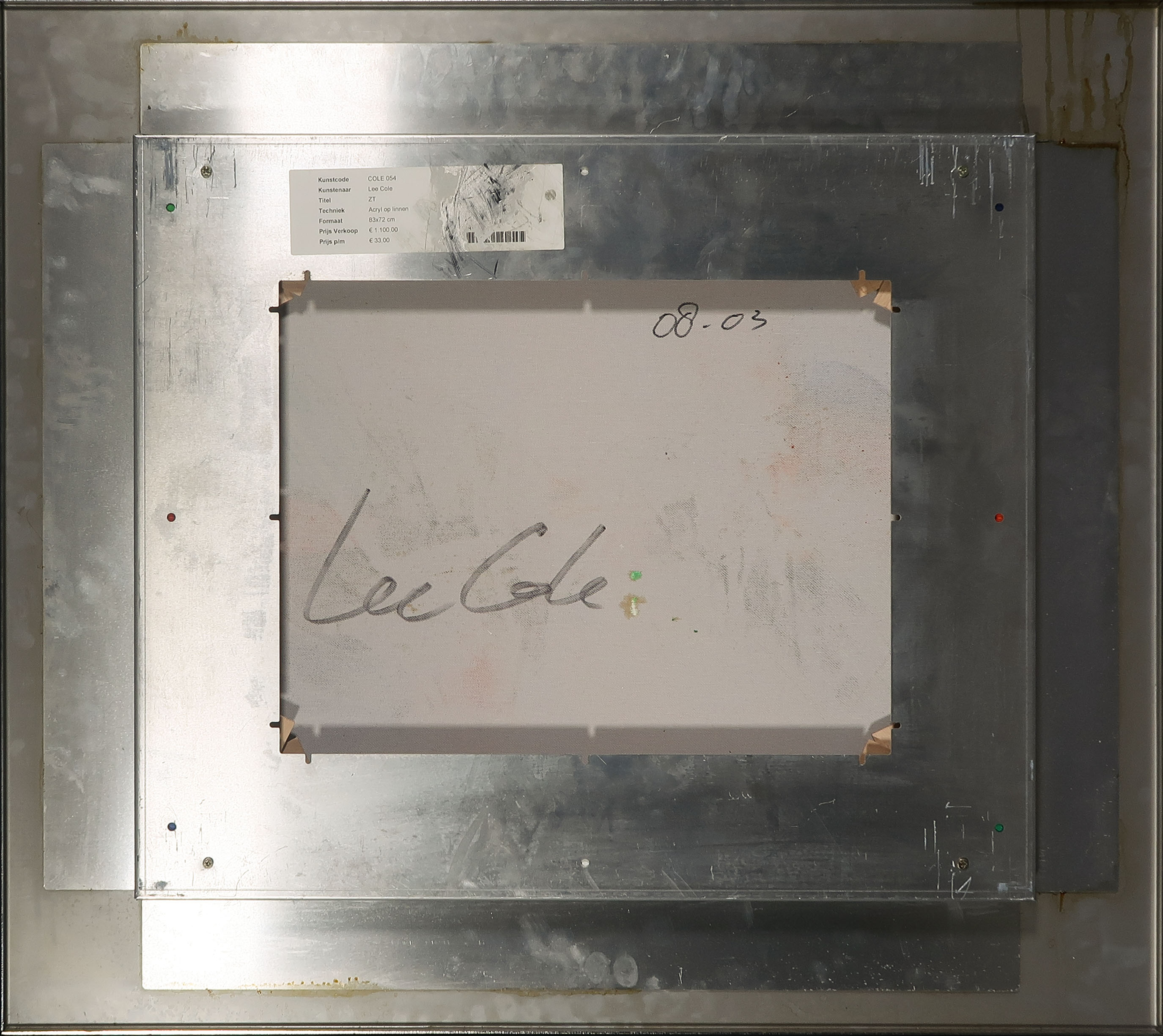 Lee Cole - Acryl op doek, Zonder titel - Ingelijst kopen? Bied vanaf 1!