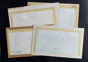 Eugène Eechaut - 4 großartige farbenfrohe abstrakte Kompositionen – Ausstellung in der Pfeiffer Gallery kopen? Bied vanaf 60!