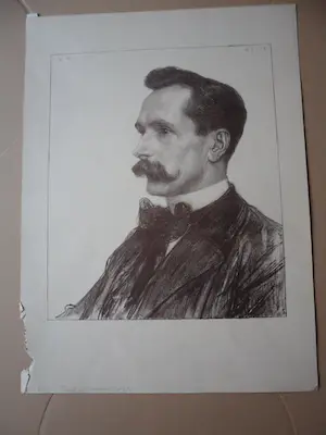 Jan Veth - Litho's van 7 bekende mensen van Nederland, uitgebracht van 1893 en 1896 kopen? Bied vanaf 80!